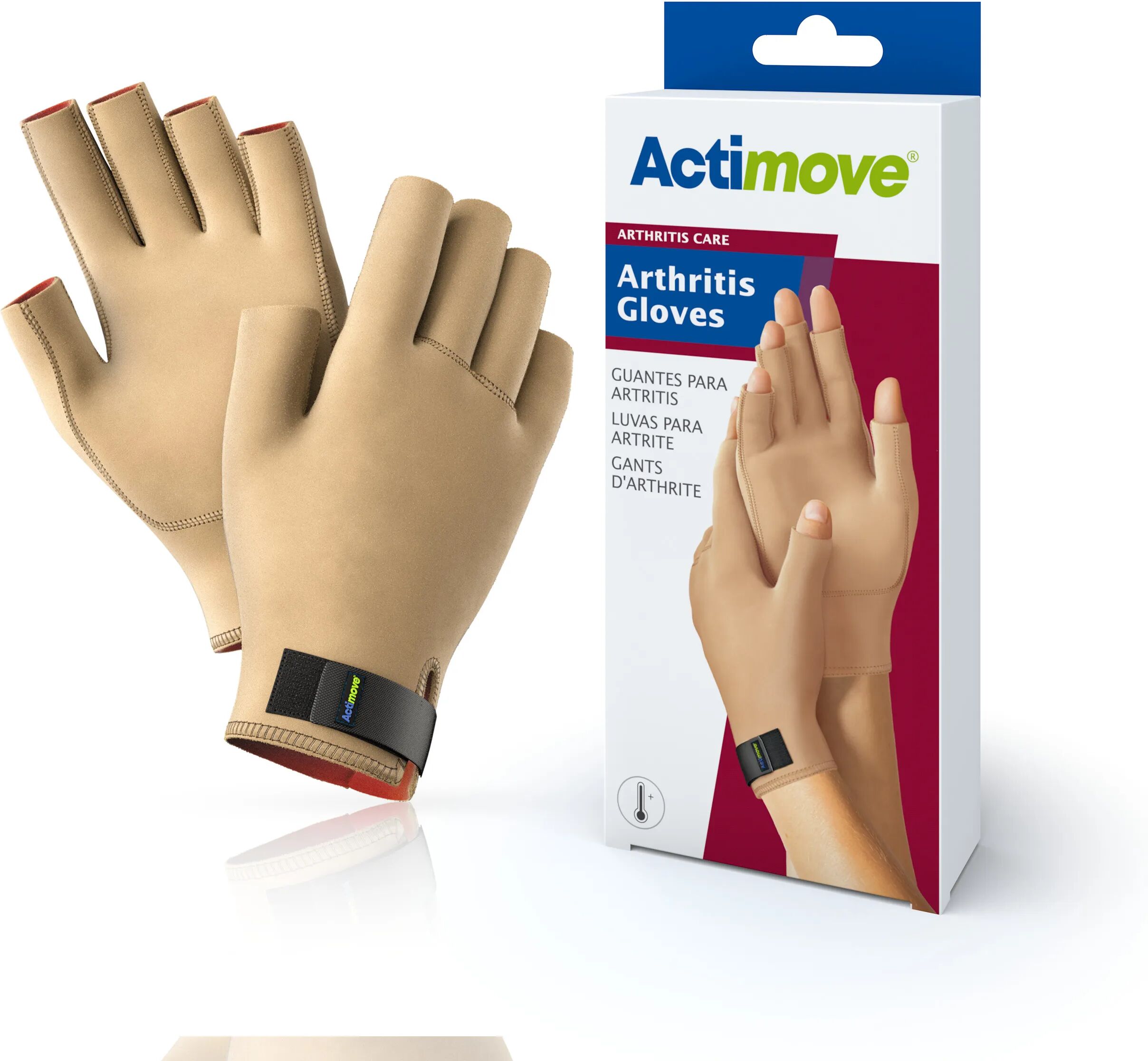 Actimove Arthritis Care Gloves Medium Beige