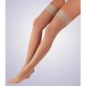 Jobst Activa 15-20 mmHg Medium Support Nude Size B Closed Toe Women Sheer Lace Top Thigh High - H2202