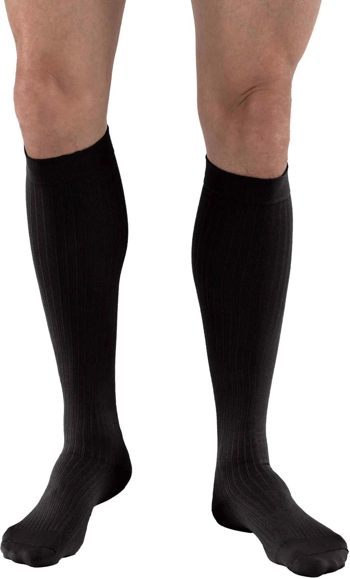 Jobst Mens Dress 8-15 mmHg Light Support Black Large Closed Toe Men Dress Sock - 110782