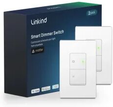 AiDot Linkind Matter Smart WiFi Bluetooth Switch - 2 Pack-2 Pack