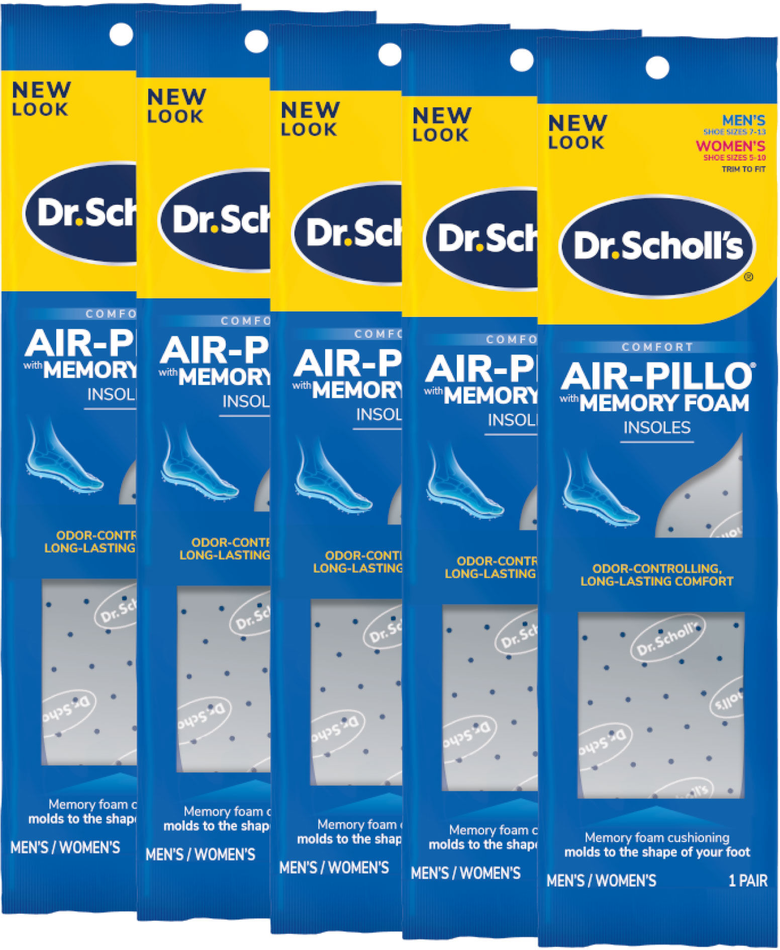 Dr. Scholl's Air-Pillo with Memory Foam Insoles (5 Pack)