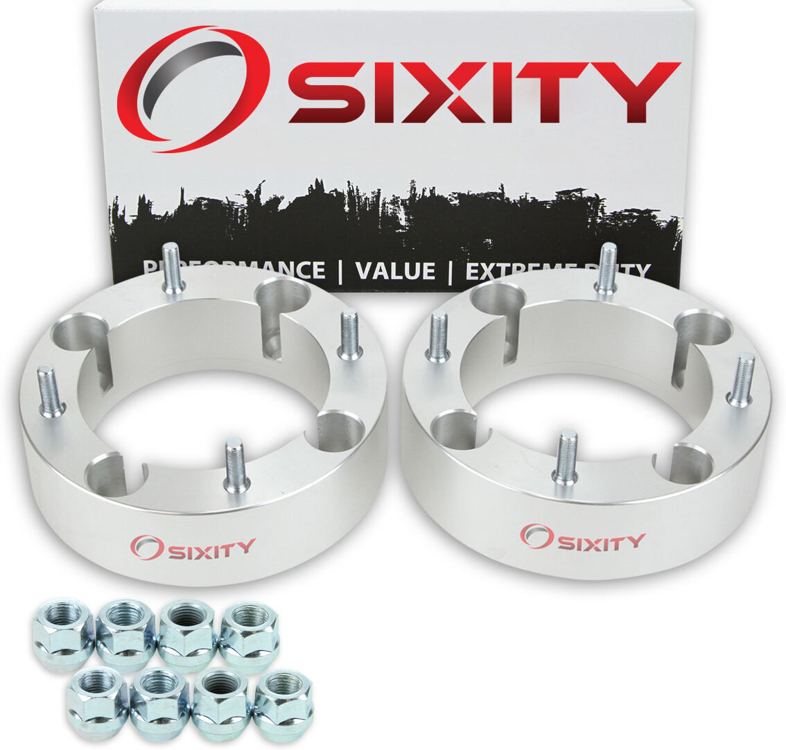 Sixity 2 pc 2 Inch 1990-2013 Polaris Ranger 4/156 Rear Wheel Spacers