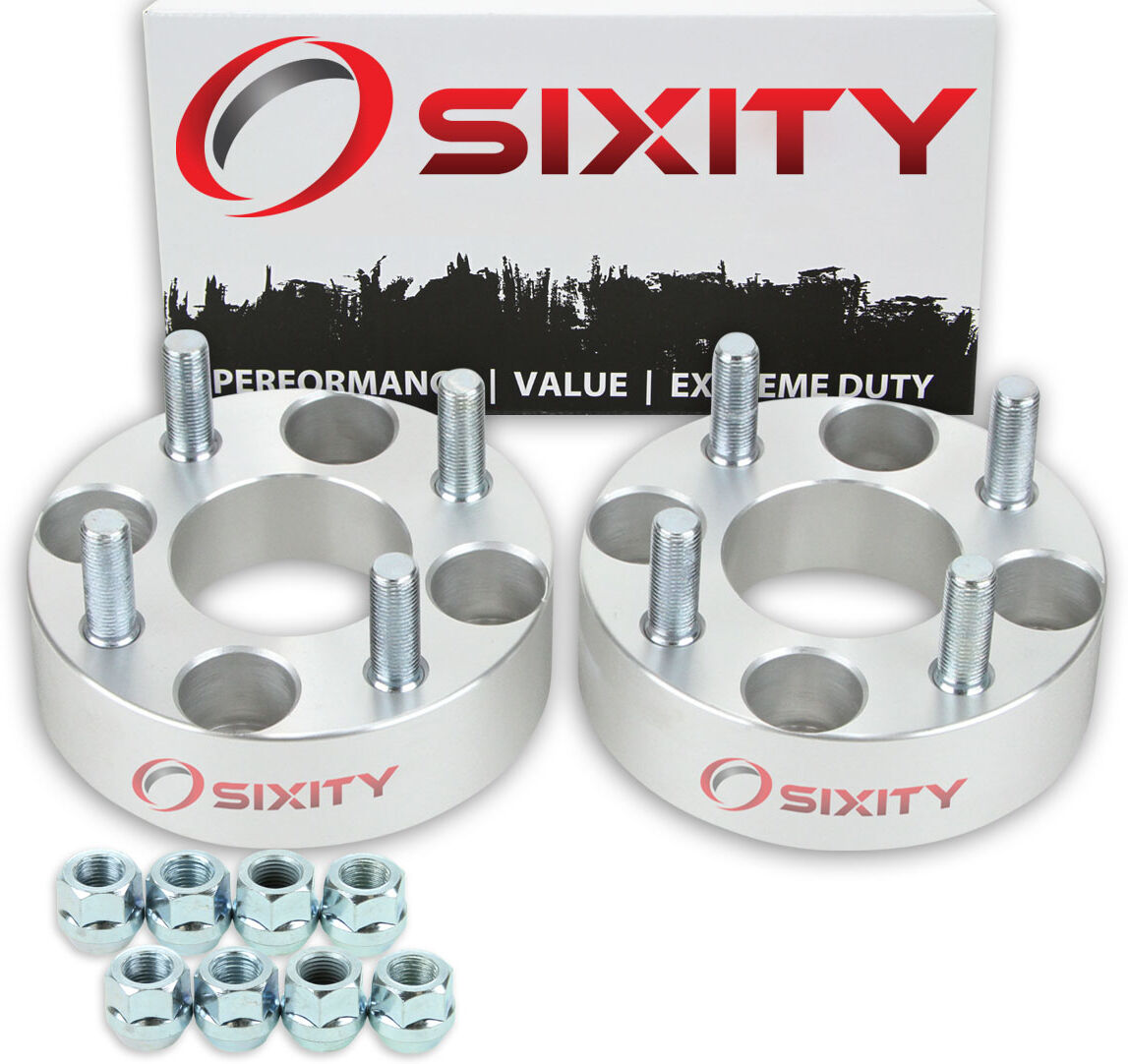 Sixity 2 pc 1.5 Inch 1990-2013 EZ-Go Club Car 4/4.0 Front Wheel Spacers