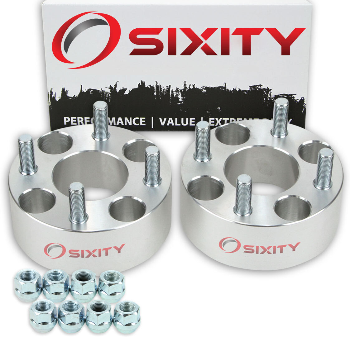 Sixity 2 pc 2 Inch GrassCar Golf Cart 4/4.0 Front Wheel Spacers