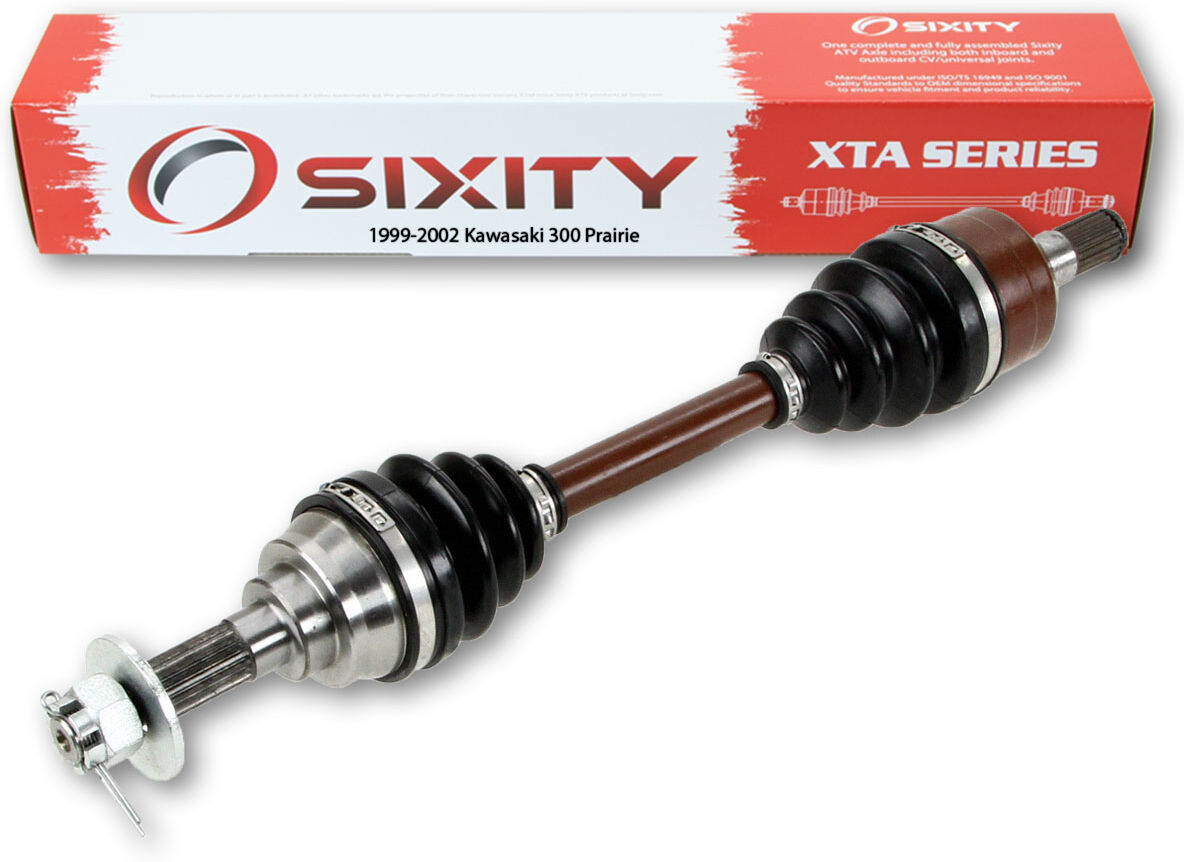 Sixity 1999-2002 Kawasaki 300 Prairie 4X4 Front Left XTA ATV Axle - 2001 2000