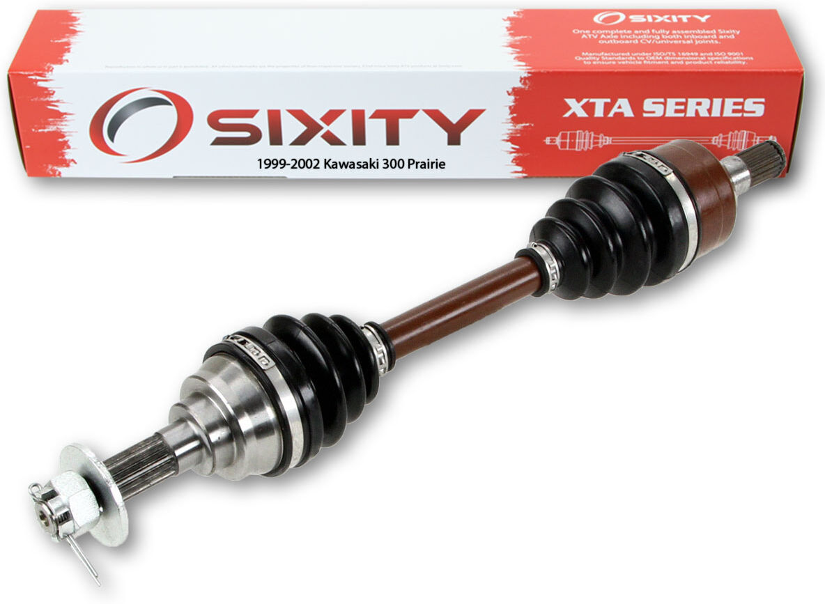 Sixity 1999-2002 Kawasaki 300 Prairie 4X4 Front Right XTA ATV Axle - 2001 2000