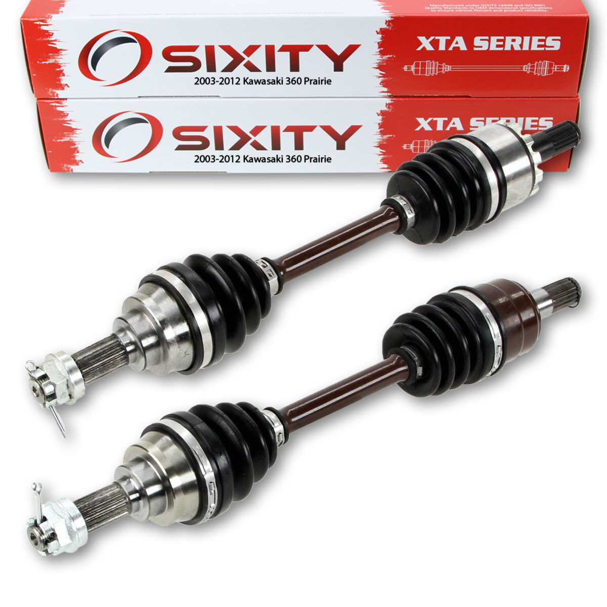 Sixity 2012 Kawasaki 360 Prairie 4X4 Front Left Right Pair XTA ATV Axles