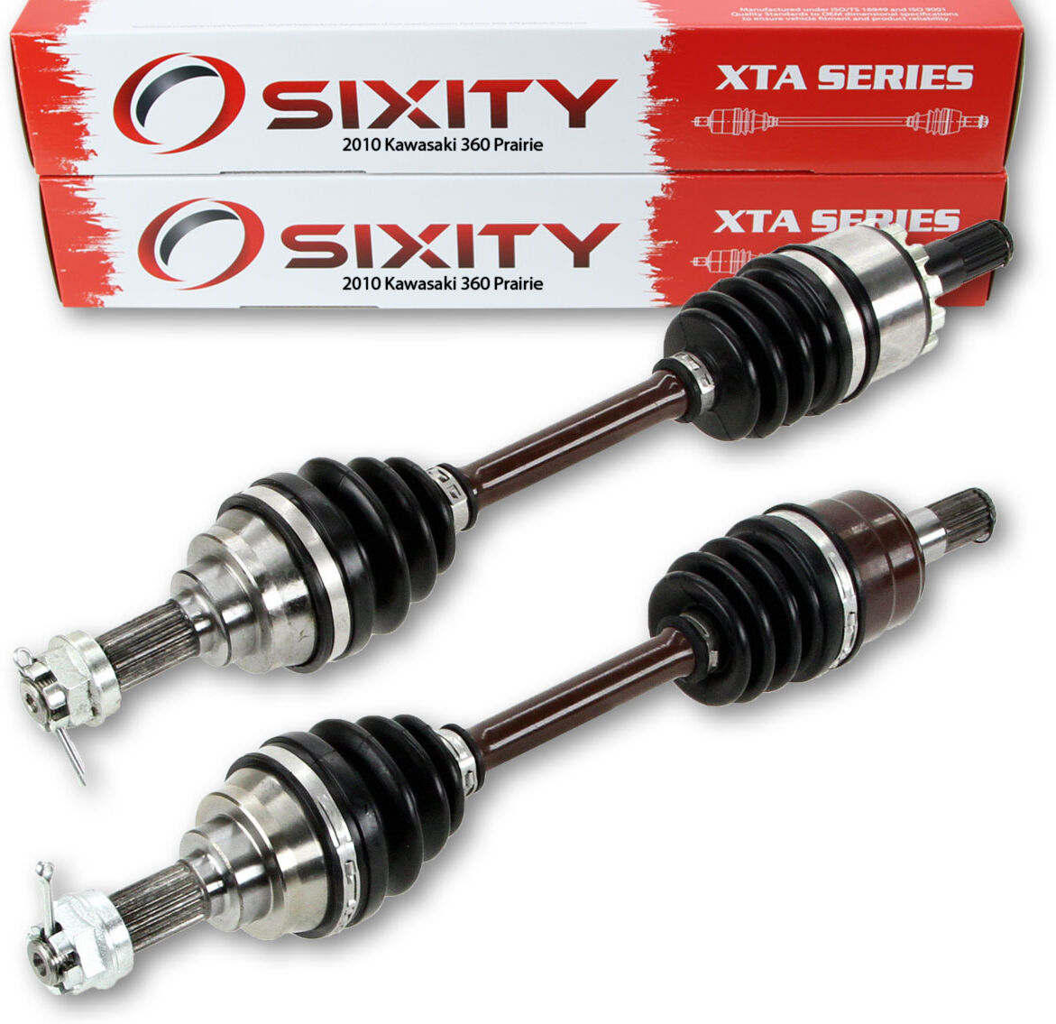 Sixity 2010 Kawasaki 360 Prairie 4X4 Front Left Right Pair XTA ATV Axles