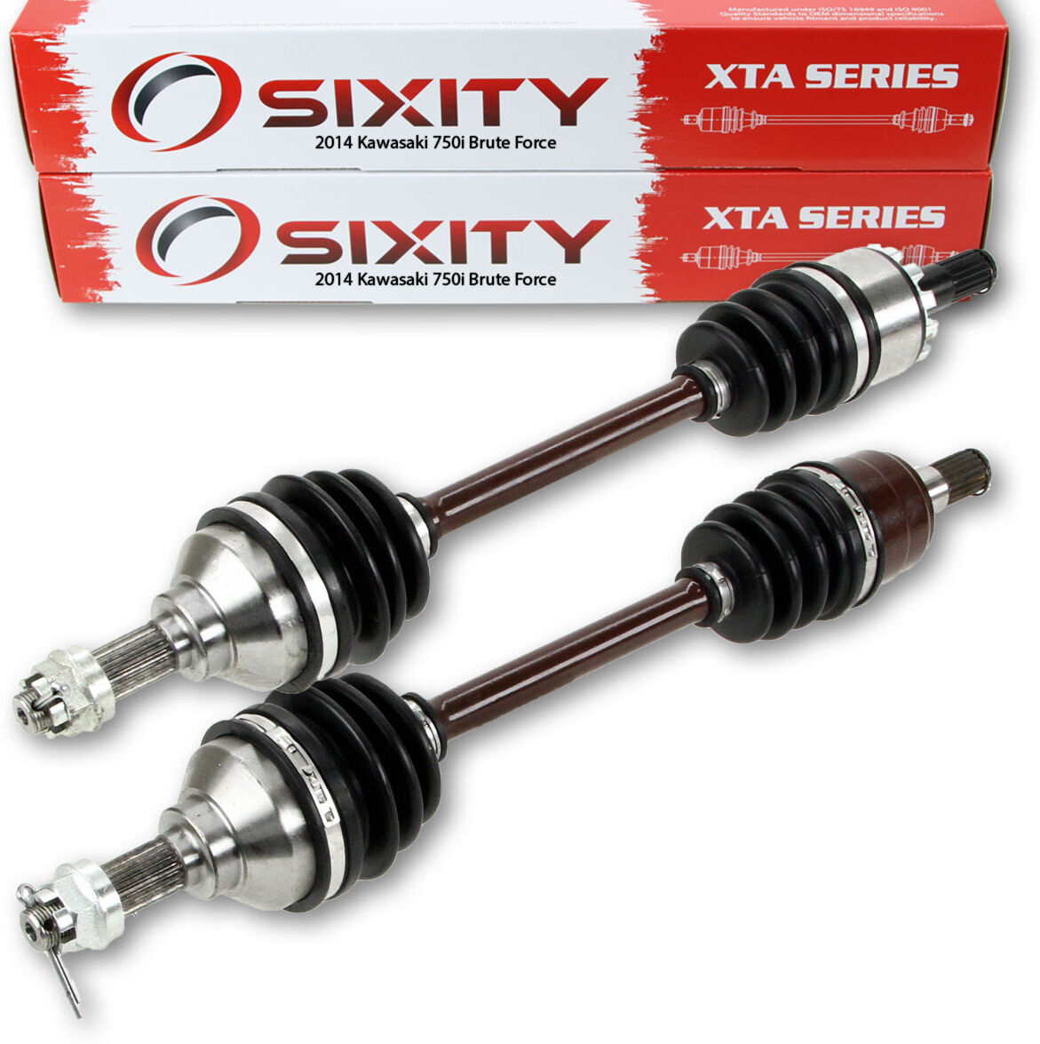 Sixity 2014 Kawasaki 750I Brute Force 4X4 Front Left Right Pair XTA ATV Axles