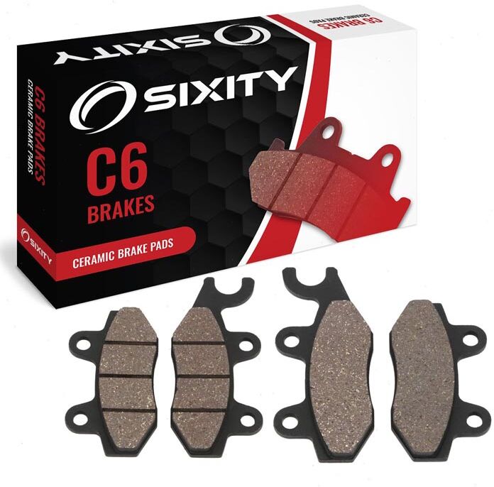 Sixity Front Ceramic Brake Pads 2008-2011 Kawasaki KVF750 Brute Force 4x4i