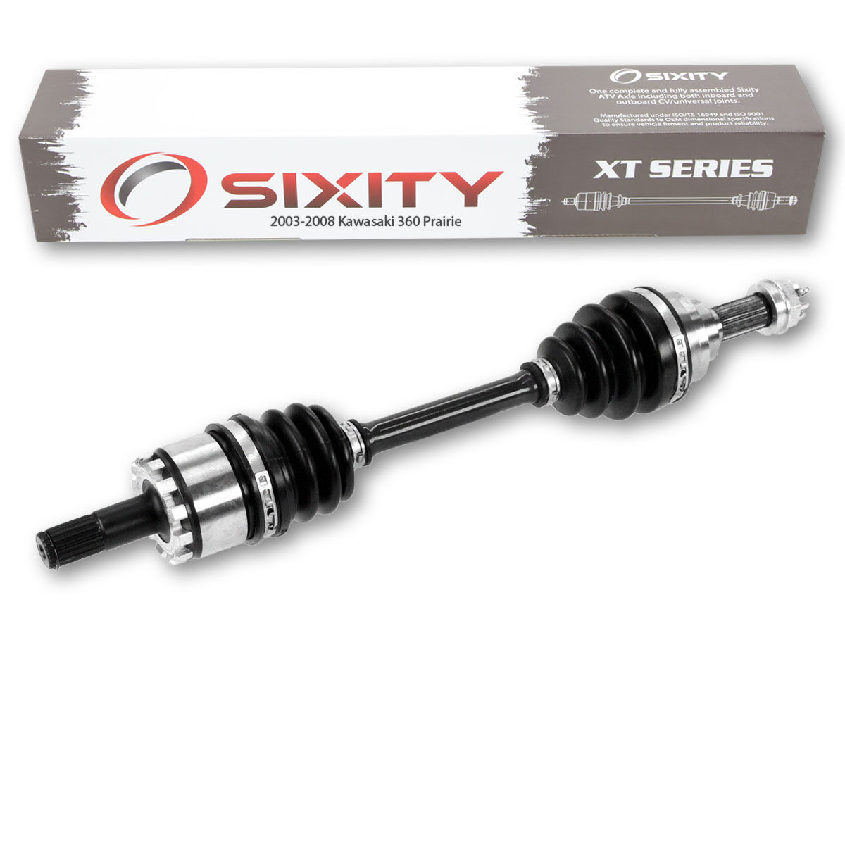 Sixity 2003-2008 Kawasaki 360 Prairie 4X4 Front Left XT ATV Axle - KVF360