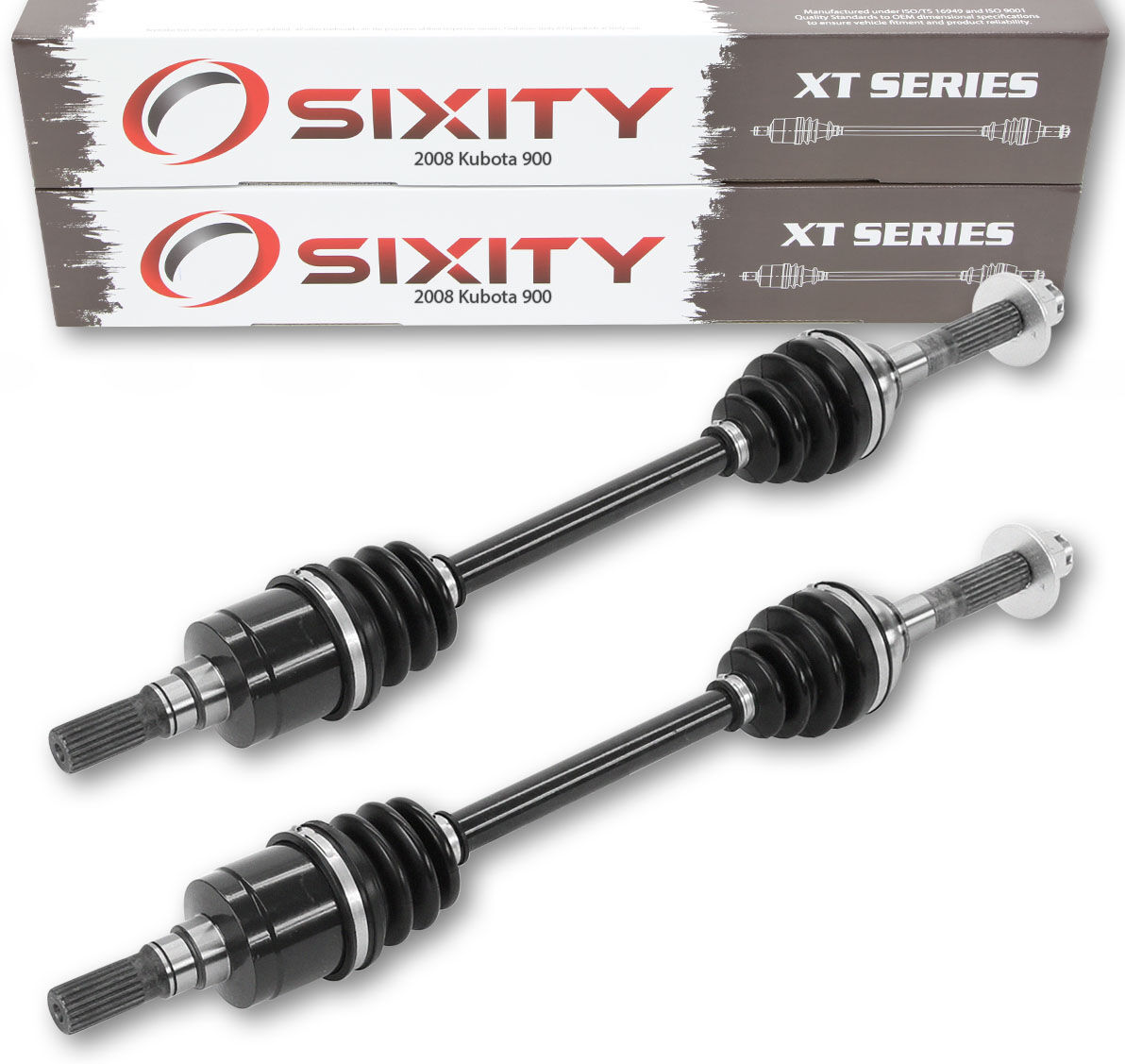 Sixity 2008 Kubota 900 4X4 Front Left Right XT ATV Axles - Pair RTV900W8SE