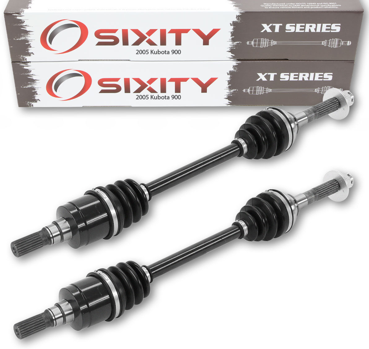 Sixity 2005 Kubota 900 4X4 Front Left Right XT ATV Axles - Pair RTV900T5-H T2