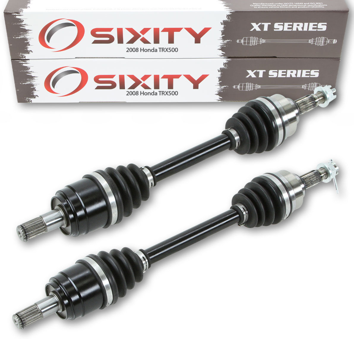 Sixity 2008 Honda TRX500 4X4 Front Left Right XT ATV Axles - Pair FE