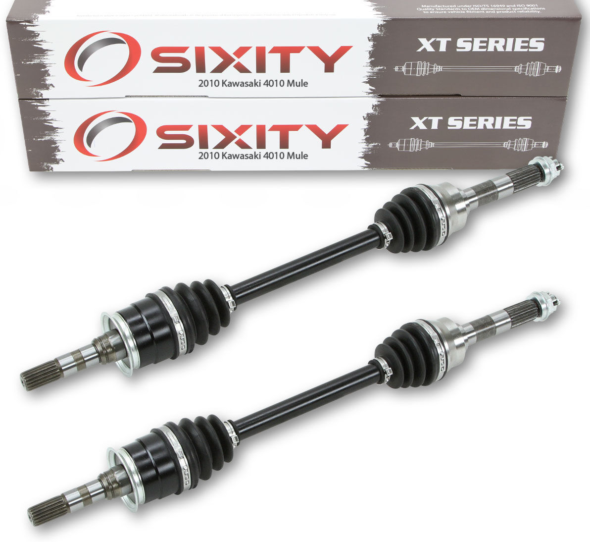 Sixity 2010 Kawasaki 4010 Mule 4X4 Front Left Right XT ATV Axles - Pair KAF950GAF Diesel