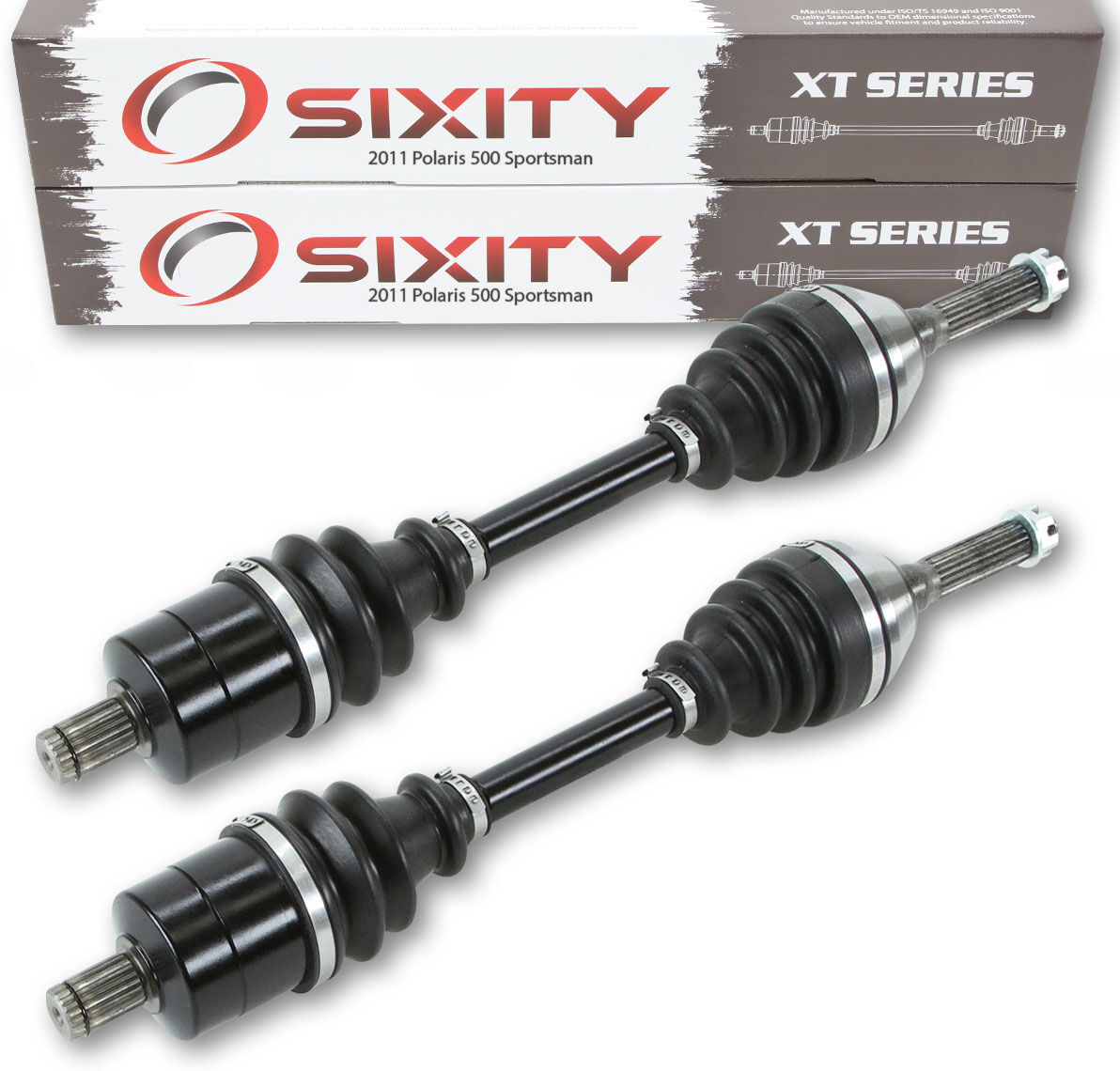 Sixity 2011 Polaris 500 Sportsman 4X4 Front Left Right XT ATV Axles - Pair Tractor A11MN50ET