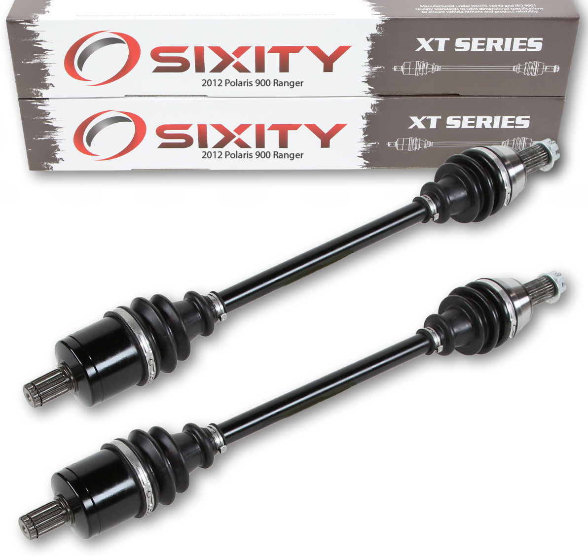 Sixity 2012 Polaris 900 Ranger 4X4 Front Left Right XT ATV Axles - Pair R12WH90DG DieselCrew