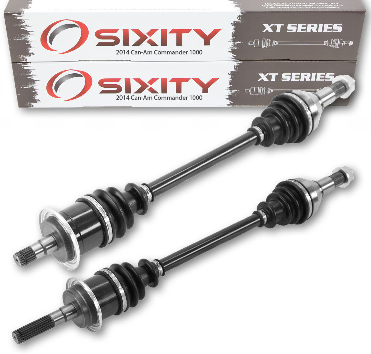 Sixity 2014 Can Am Commander 1000 4X4 Front Left Right XT ATV Axles - Pair LTD