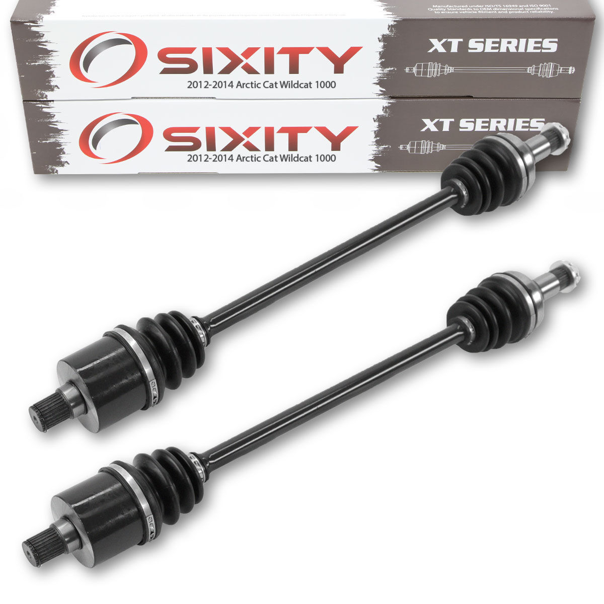 Sixity 2012-2014 Arctic Cat Wildcat 1000 4X4 Rear Left Right XT ATV Axles - Pair STD LTD 4 X