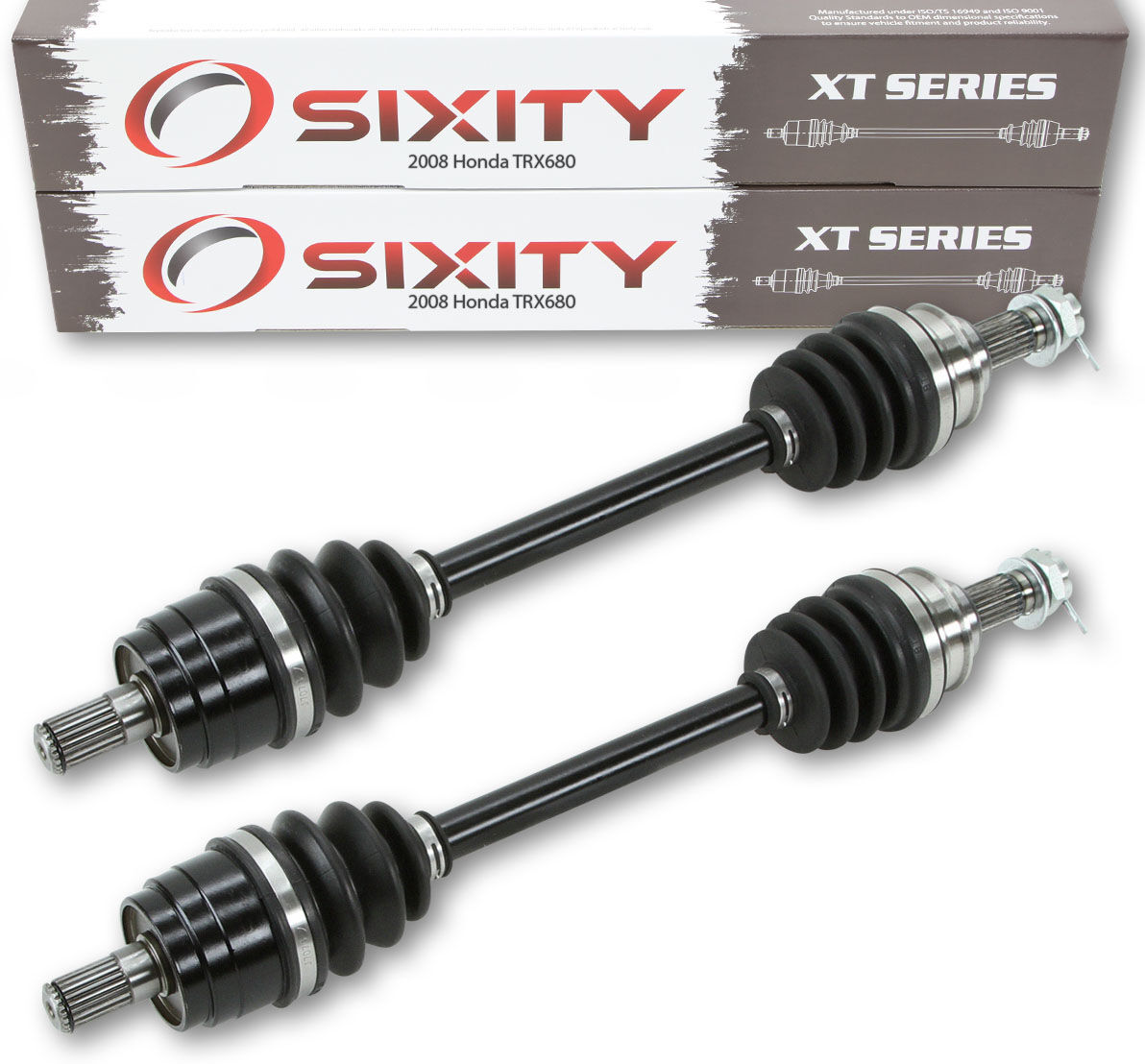 Sixity 2008 Honda TRX680 4X4 Rear Left Right XT ATV Axles - Pair FGA A