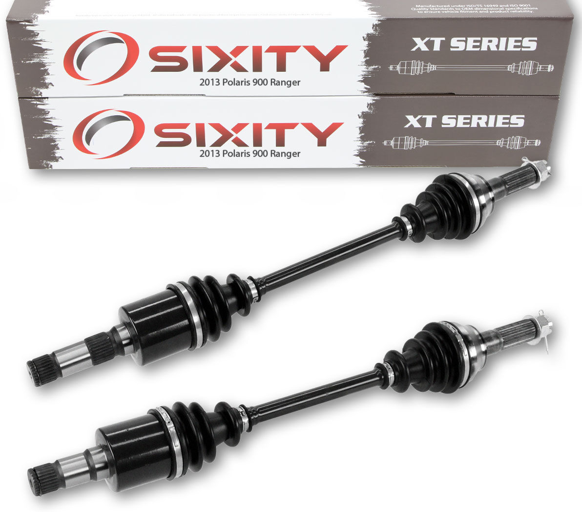 Sixity 2013 Polaris 900 Ranger 4X4 Rear Left Right XT ATV Axles - Pair R13WH90DG DieselCrew