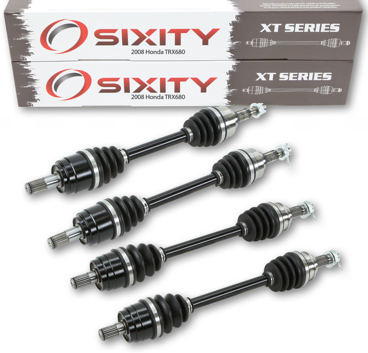 Sixity 2008 Honda TRX680 4X4 Front Rear Left Right XT ATV Axles - Four FA A