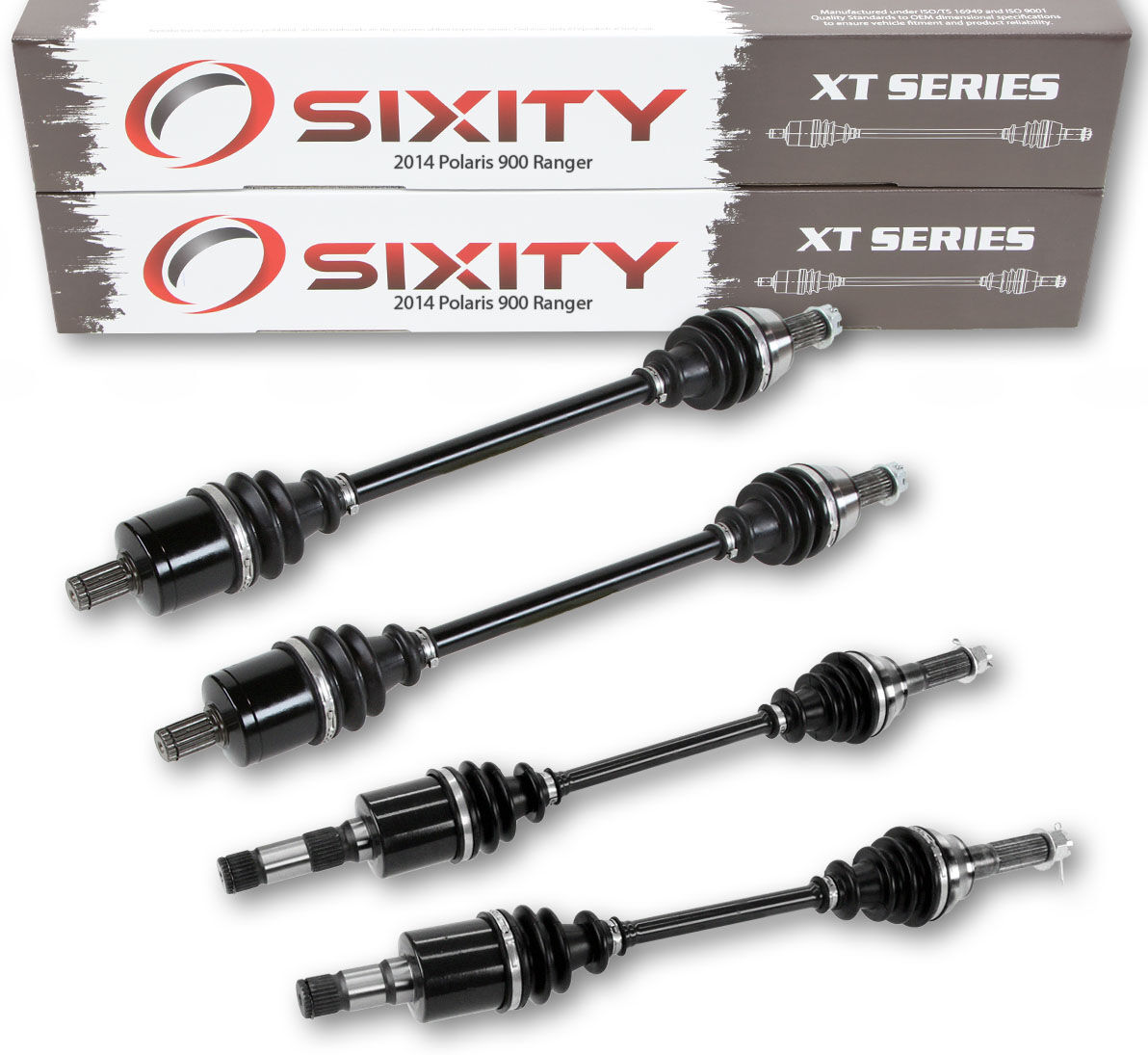 Sixity 2014 Polaris 900 Ranger 4X4 Front Rear Left Right XT ATV Axles - Four R14TH90DG Diesel