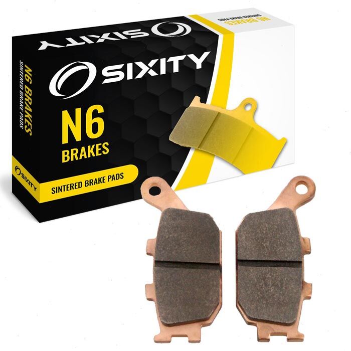 Sixity Rear Sintered Brake Pads 2003-2007 Honda VTX1300S Spoke wheel