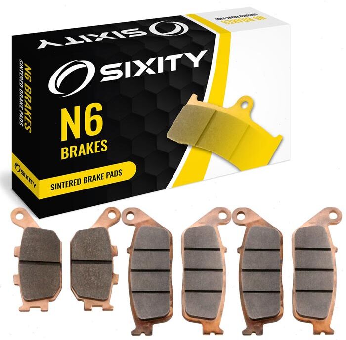 Sixity Front + Rear Sintered Brake Pads 2003-2004 Honda CBR600RR