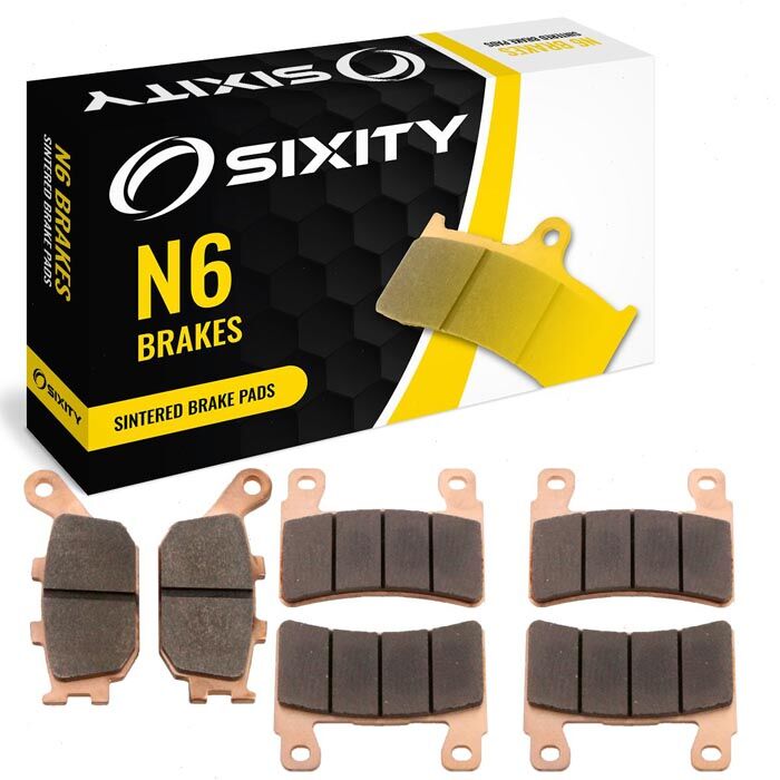Sixity Front + Rear Sintered Brake Pads 2013-2014 Honda CB1100 Non-ABS