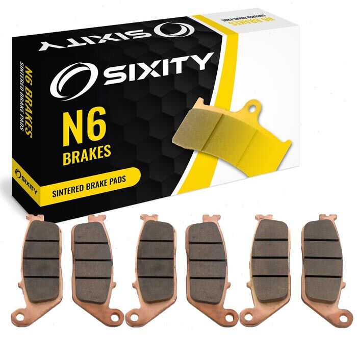 Sixity Front + Rear Sintered Brake Pads 1995 Honda ST1100 ABS A