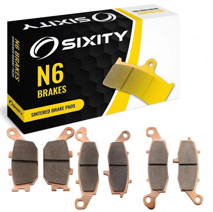 Sixity Front + Rear Sintered Brake Pads 2012-2015 Suzuki DL650A V-Strom ABS