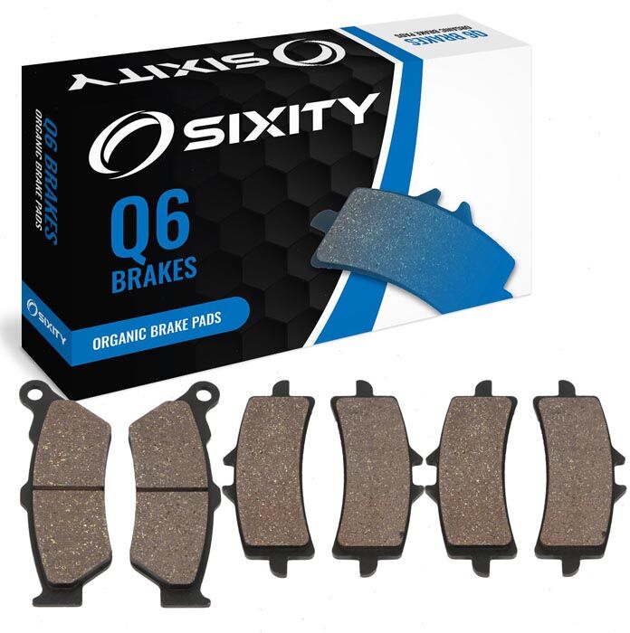 Sixity Front + Rear Organic Brake Pads 2012 Ducati Diavel AMG