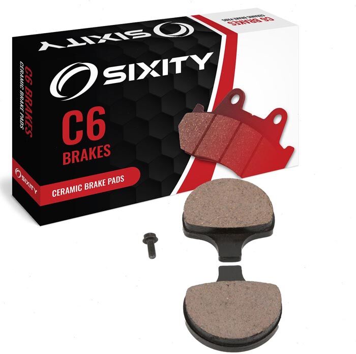 Sixity Front Ceramic Brake Pads 1986-1987 Harley Davidson XLH883DLX Sportster 883