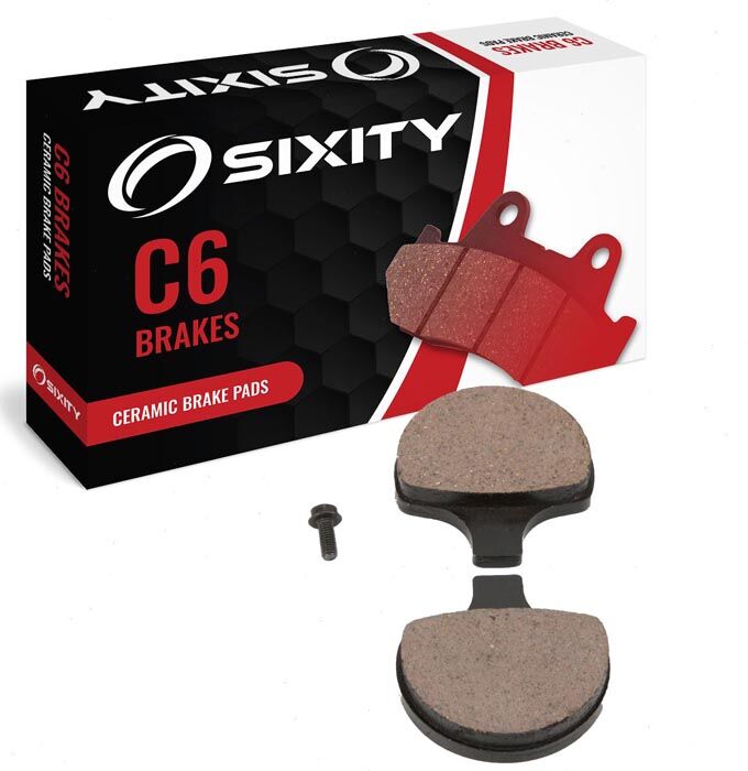 Sixity Front Ceramic Brake Pads 1996-1999 Harley Davidson XL1200S Sportster 1200 Sport