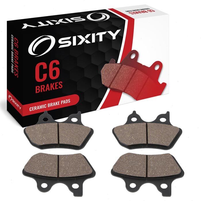 Sixity Front Ceramic Brake Pads 2000-2003 Harley Davidson XL1200S Sportster 1200 Sport