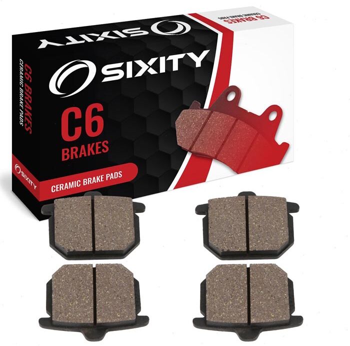 Sixity Front Ceramic Brake Pads 1980 Honda GL1100 Gold Wing 5 Bolt Fixing