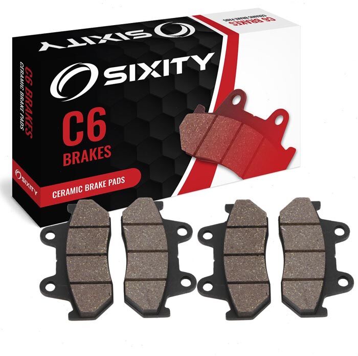 Sixity Front Ceramic Brake Pads 1983 Honda GL1100 Gold Wing 5 Bolt Fixing