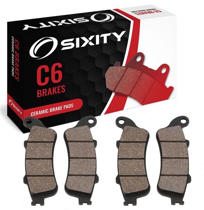 Sixity Front Ceramic Brake Pads 2010 Honda GL1800A Gold Wing ABS