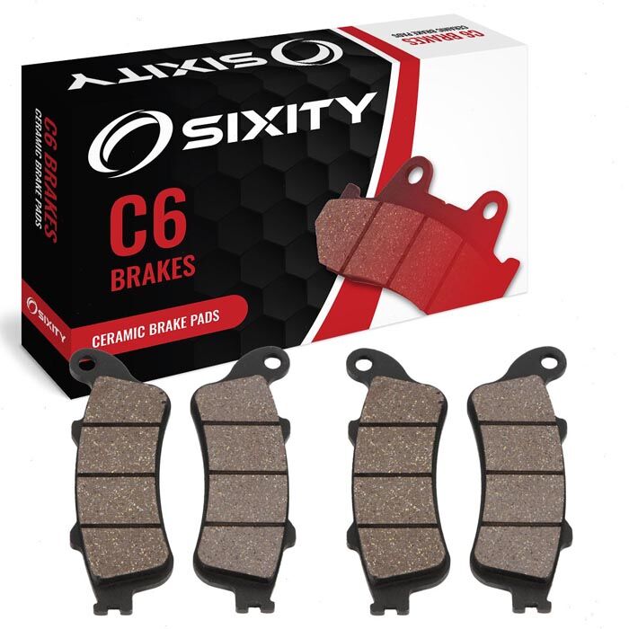 Sixity Front Ceramic Brake Pads 2006 Honda GL1800HP Gold Wing Audio/Comfort