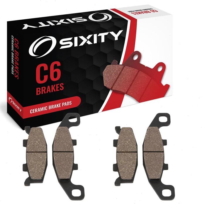 Sixity Front Ceramic Brake Pads 1988-1996 Kawasaki ZX600 Ninja 600R C1 C2