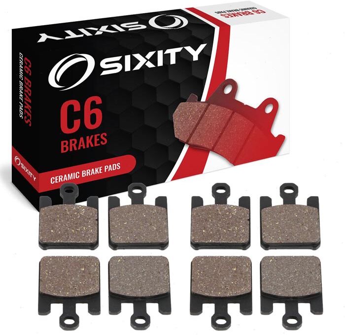 Sixity Front Ceramic Brake Pads 2003-2004 Kawasaki ZX600 Ninja ZX6-RR K1