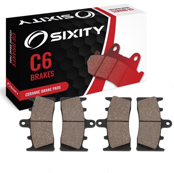 Sixity Front Ceramic Brake Pads 2000-2003 Kawasaki ZX1200 Ninja ZX-12R A1