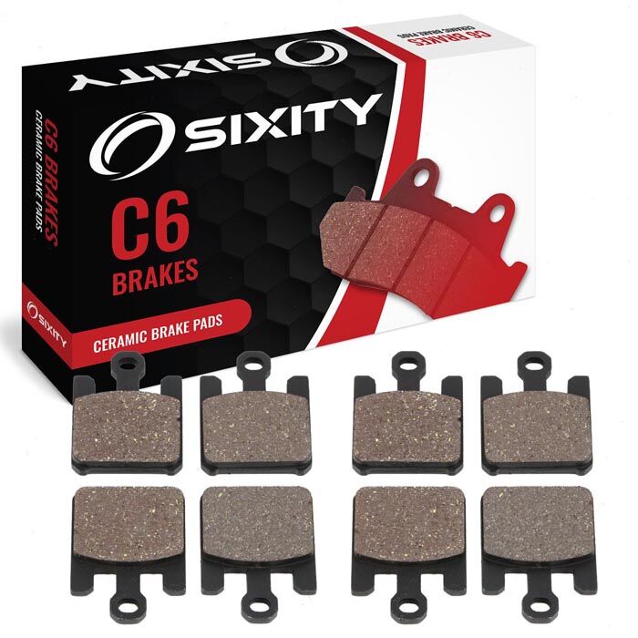 Sixity Front Ceramic Brake Pads 2005-2006 Kawasaki VN1600B Vulcan 1600 Mean Streak