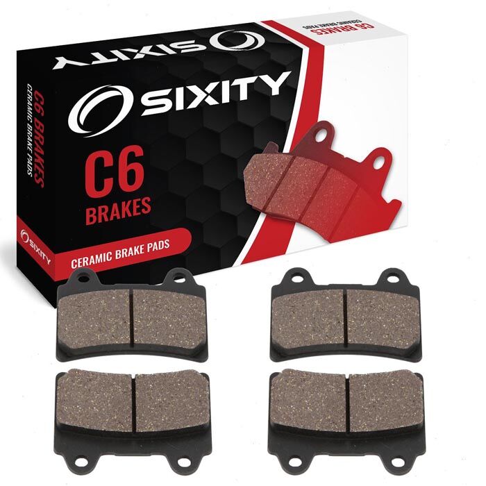 Sixity Front Ceramic Brake Pads 1990 Yamaha FZR400 A