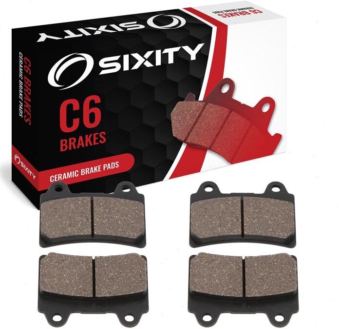 Sixity Front Ceramic Brake Pads 1987-1988 Yamaha FZR750R Genesis RU RT