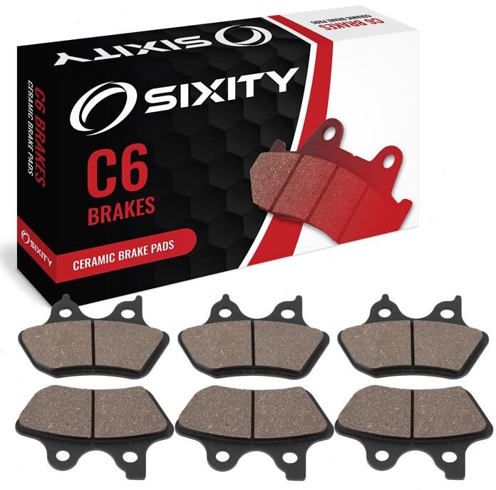 Sixity Front + Rear Ceramic Brake Pads 2000-2003 Harley Davidson XL1200S Sportster