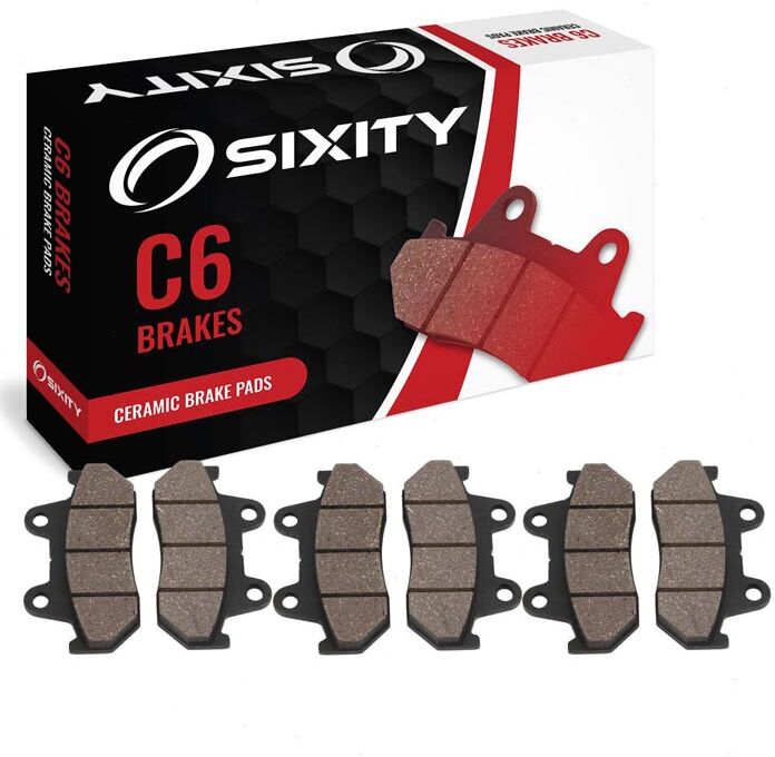 Sixity Front + Rear Ceramic Brake Pads 1982 Honda CX500TC Turbo