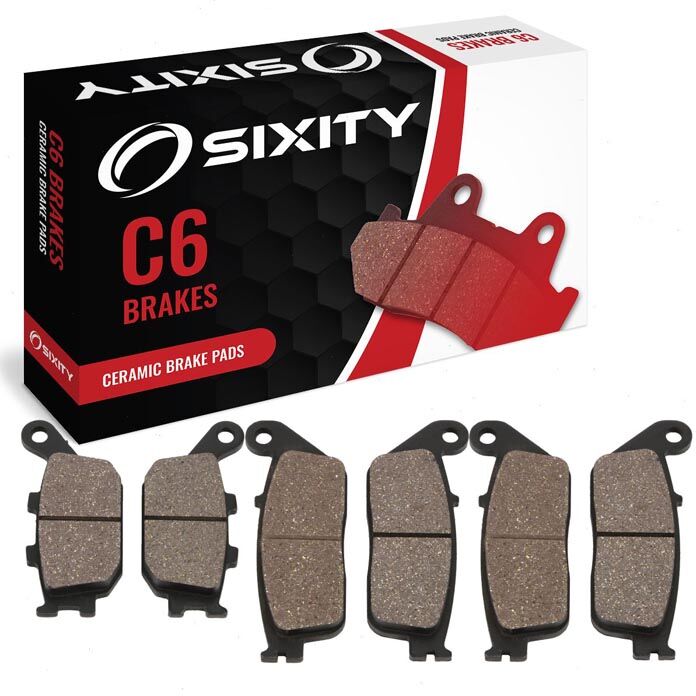 Sixity Front + Rear Ceramic Brake Pads 2004 Honda CB600F 599