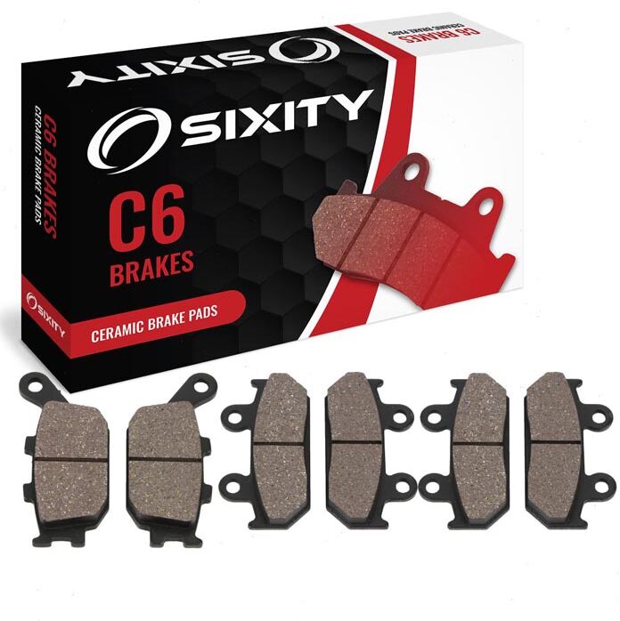 Sixity Front + Rear Ceramic Brake Pads 1991-1994 Honda CBR600F F2